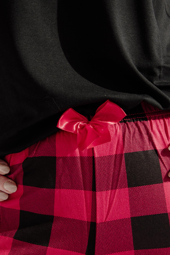 360 Krata Spodnie Piżamowe Forex - czerwony