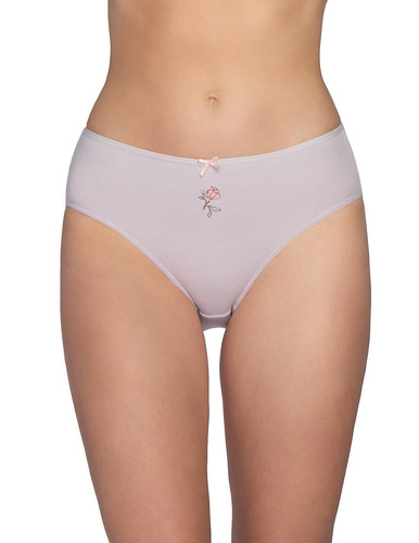 Figi L-122 BI-71 Lama Bawełniane Figi Bikini 3-Pak Kwiatowy Komfort