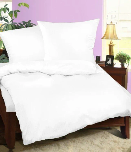 01 Pościel z kory jednobarwna Karo biały