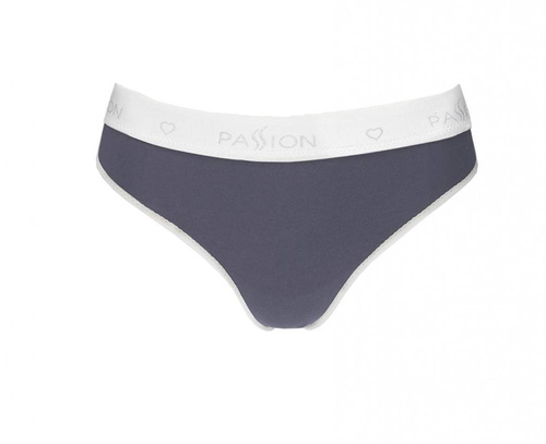 PS007 Stringi damskie Passion ciemny szary