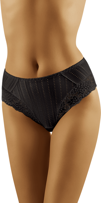 Eco-DI Figi damskie Wol-Bar - czarny