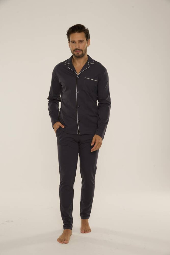 729 Norberto Piżama Męska De Lafense - grafit