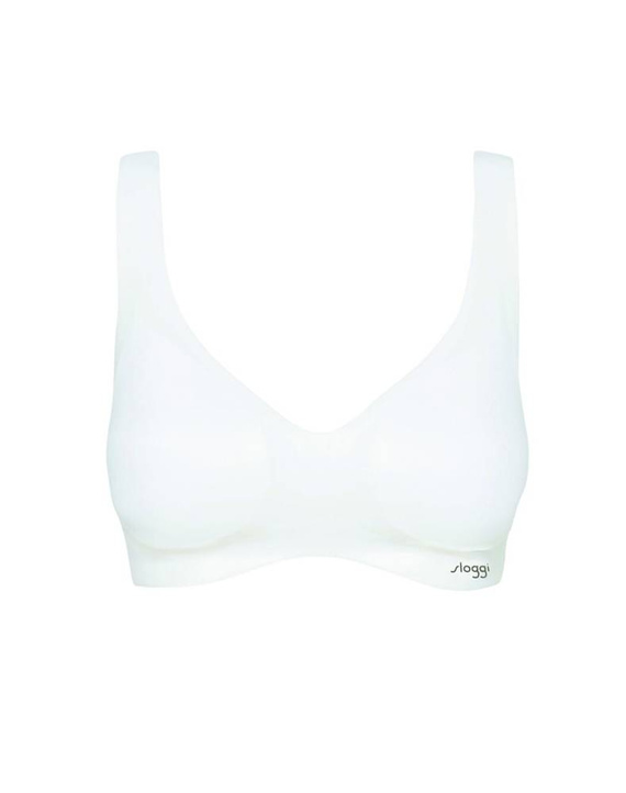10186738 Bralette Zero feel Biustonosz push-up Sloggi - silk white