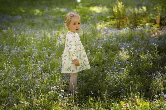 Sukienka "Spring Light" PINOKIO ecru druk