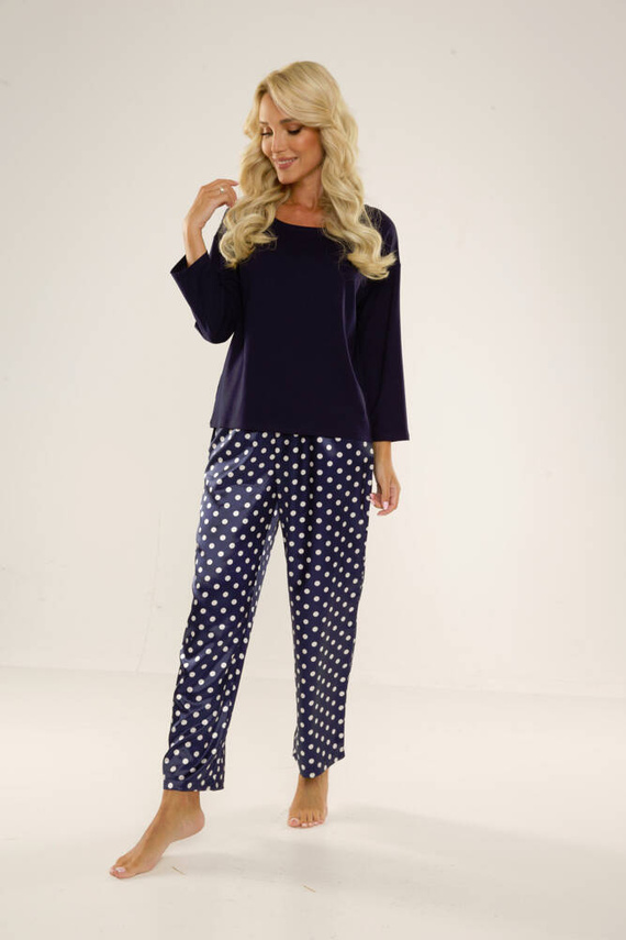 731 Magnolia Piżama damska De Lafense - granat