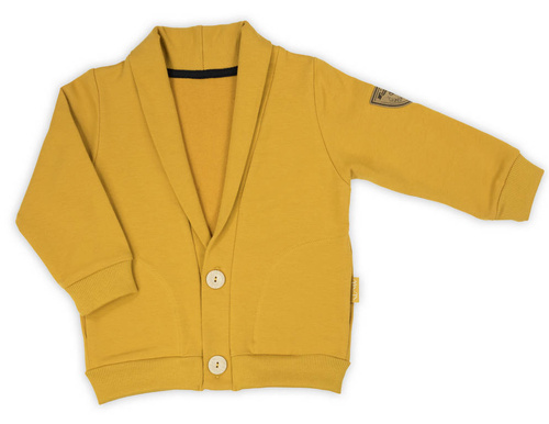 169570 Bluza dresowa marynarka "Mix" Nicol - musztardowy