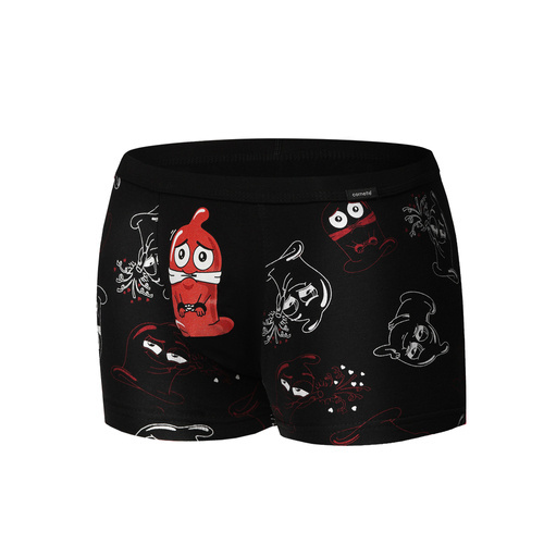 Cornette 280/221 Rubber  Bokserki męskie Tattoo czarny