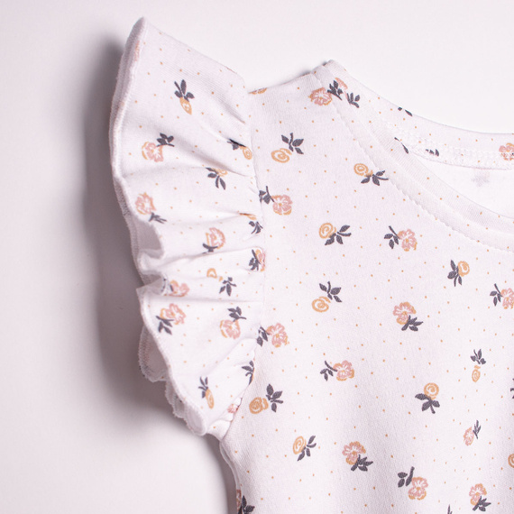 220037 Komplet bluzka + spodenki Nicol dla dziewczynki, letni komplet