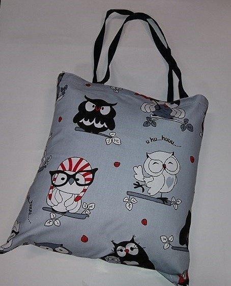 Kwiatki wzór serwetki torba bawełniana na zakupy szary