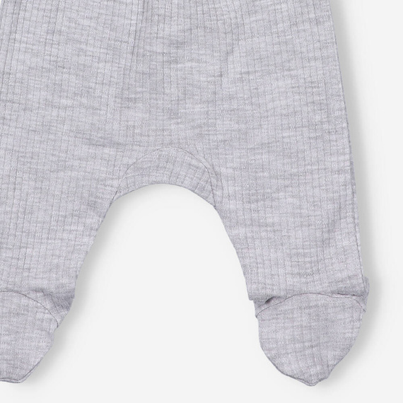 KAR-0005/SZM Półśpiochy z dzianiny prążkowej Lagarto Verde - Szary