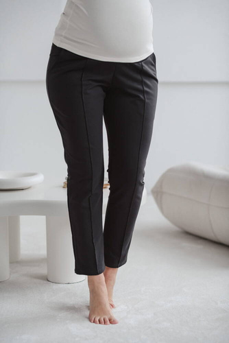 GraceFit Mama klasyczne spodnie ciążowe Milk&Love grafitowy