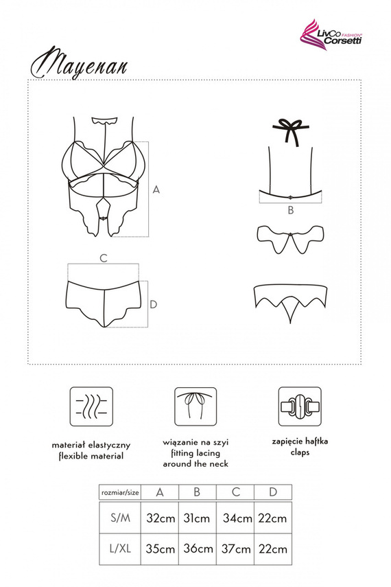 Mayenan LC 90527 Komplet damski LivCo Corsetti Fashion