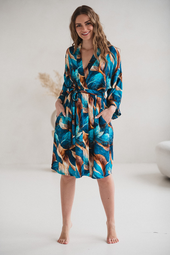 Milk&Love bambusowy szlafrok ciążowy Marmaid kimono 100% wiskoza