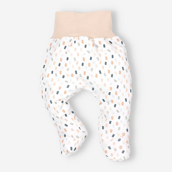 ABN-5331/KRE Półśpiochy z bawełny organicznej Nini kremowy 