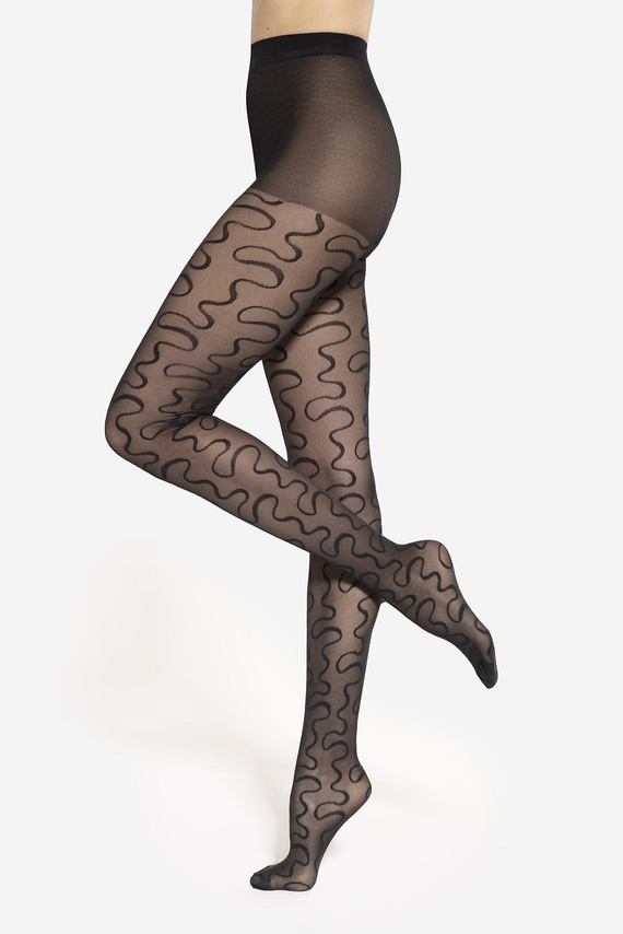 Rajstopy Gatta Modern 09 – 40 den, faliste linie, matowe