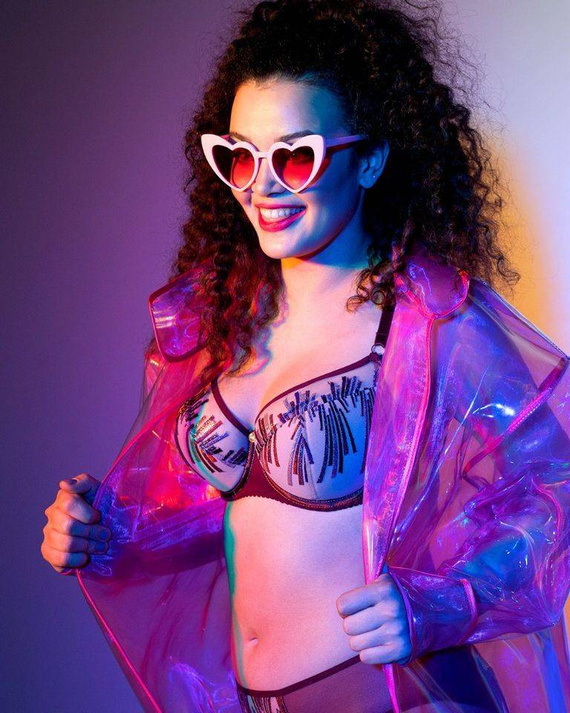 1941 Biustonosz półusztywniany Ava bordowy