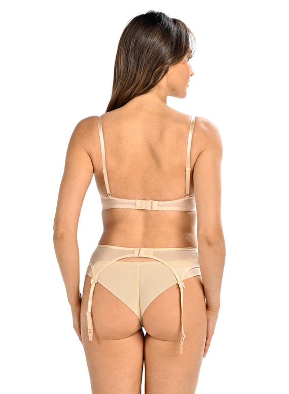 228 Ella Pas do pończoch Teyli - beżowy 