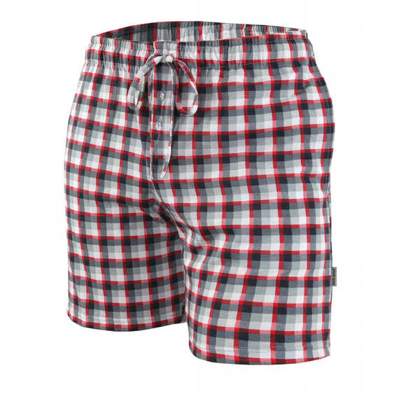 Milo 2 Krótkie spodnie piżamowe Sesto Senso kratka 10 czerwony