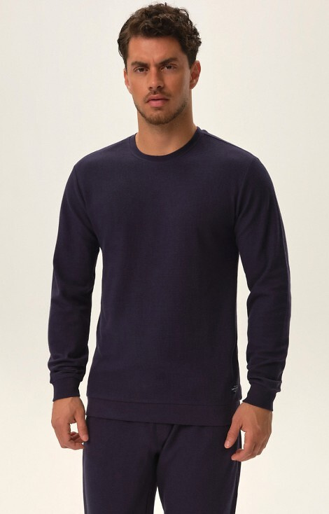 41916 Home Piżama Męska Premium Henderson - navy