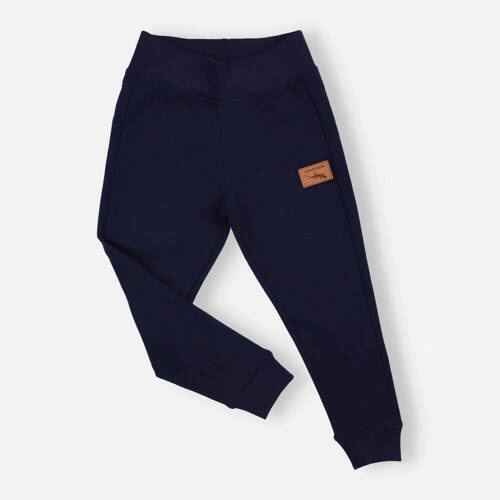 KAR-0040/GRA Spodnie dresowe dla chłopca Lagarto Verde - granatowy