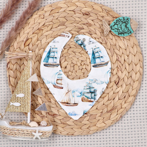 NINI ABK-0051/ZAG Ship komplet niemowlęcy 4-częściowy z bawełny organicznej 100%