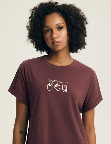 Koszula nocna Henderson Evika 45184 – bawełniana, owocowy nadruk