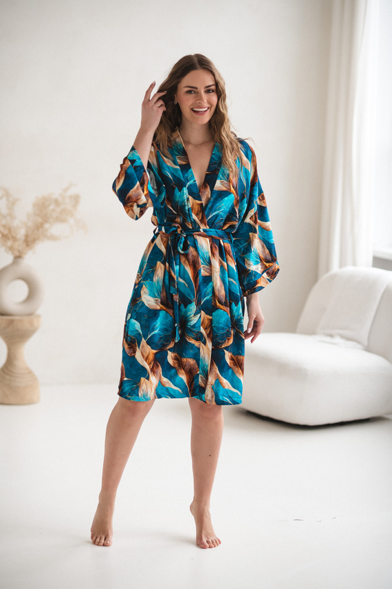 Milk&Love bambusowy szlafrok ciążowy Marmaid kimono 100% wiskoza