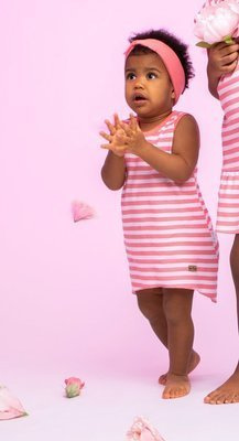 175168 Sukienka bawełniana "Alice" Nicol - paski