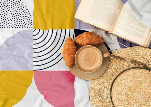 Milargo Verde 008 Pościel satynowa geometria Faro szary 