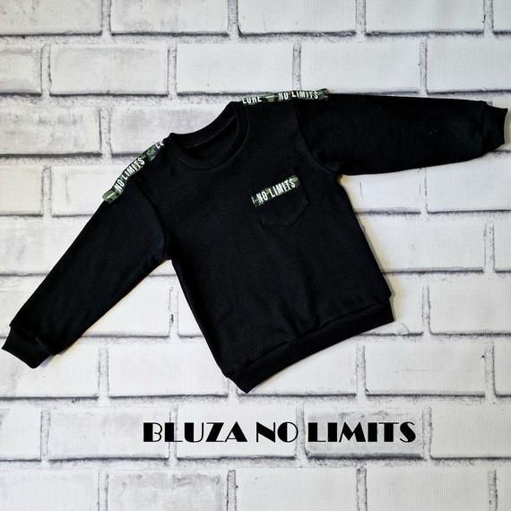 No Limits bluza chłopięca Bambarillo- czarna (w)