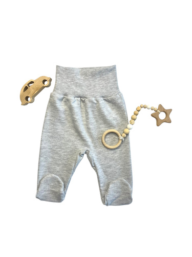 Półśpiochy niemowlęce Mamatti PD14819 – szare, bawełniane