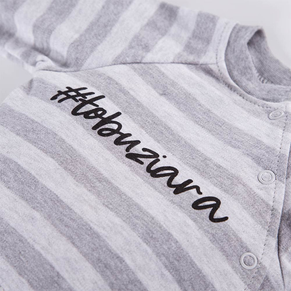 Ancymon Bluzka niemowlęca 2-pak Eevi - szary/różowy