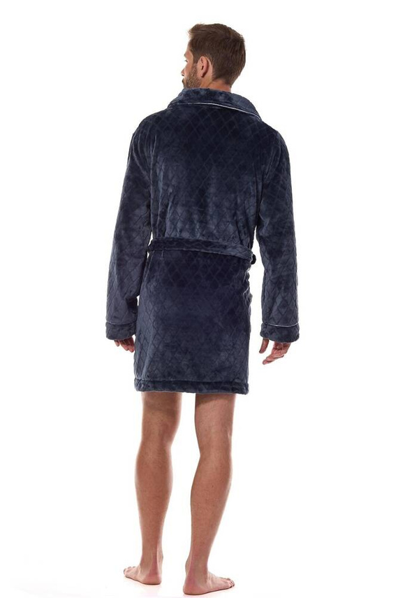 2454 Szlafrok Męski L&L - grafitowy