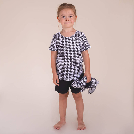 198037 Komplet bluzka kr. rękaw + spodenki Viki Nicol