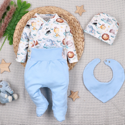 ABK-0050 Komplet niemowlęcy Little Dreamers Nini bawełna organiczna OEKO-TEX delikatny PL