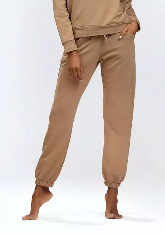 Wenezja spodnie dresowe Dkaren brązowy