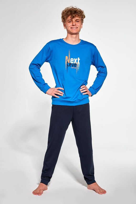 999/48 Next Piżama Boy młodzieżowa Cornette niebieski