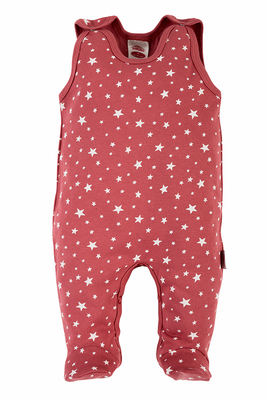 05229TR "Stars" Śpiochy niemowlęce Makoma ciemny róż