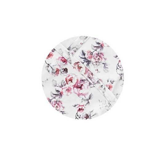 Body rozpinane z długim rękawem "Rose" Terjan - white rose