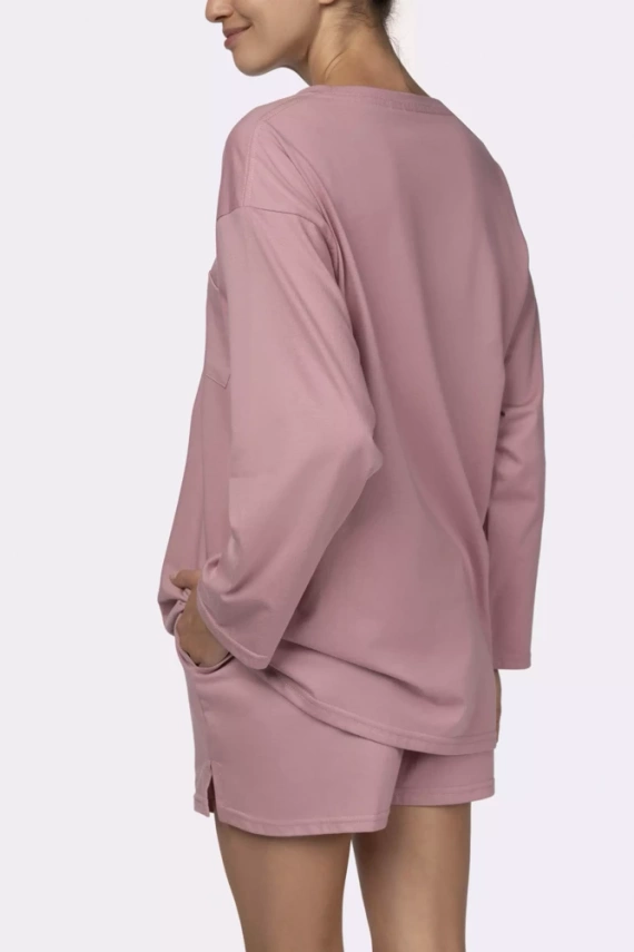 Joy longsleeve Piżama damska Mona pink