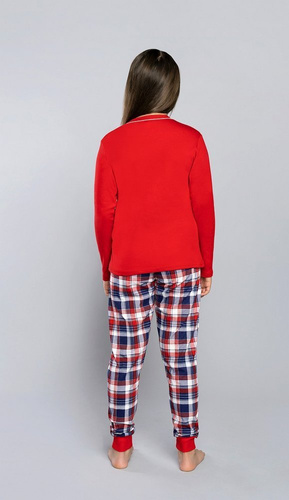 Olandia bawełniana piżama dla dziewczynki Italian Fashion- czerwona 