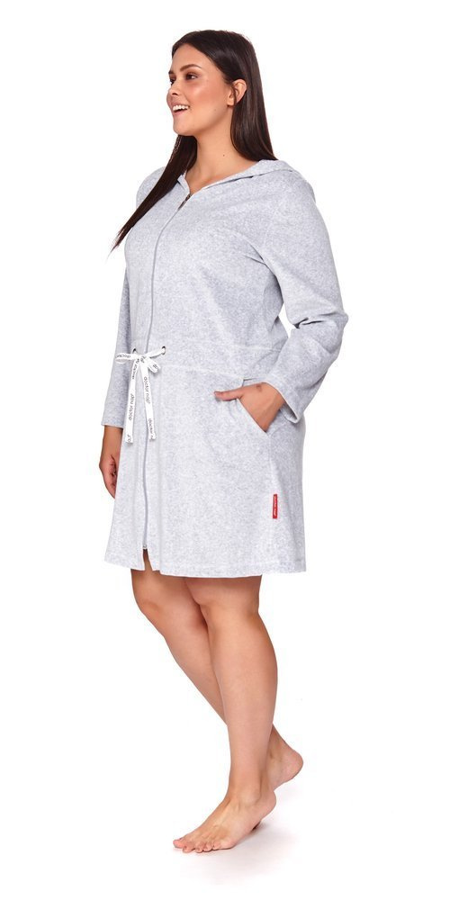 1008 Szlafrok damski Doctor Nap - grey melange