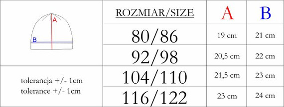 229100 Nicol Czapka Merino 100% wełna dziecięca dwuwarstwowa- pudrowy róż 