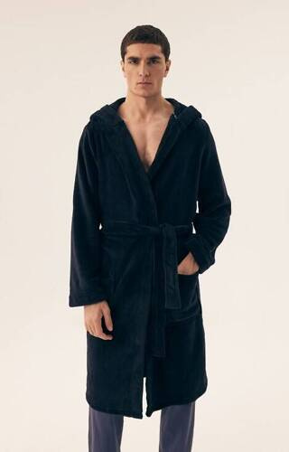 42769 Orbit Szlafrok Męski Henderson- navy