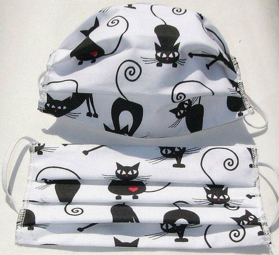 Maseczka maska ochronna na twarz Karo - zielona koniczynka