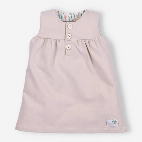 Pink Flowers Sukienka z bawełny organicznej Nini