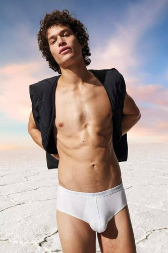 Men Basic Midi 2P Slipy męskie 2-pak Sloggi- white