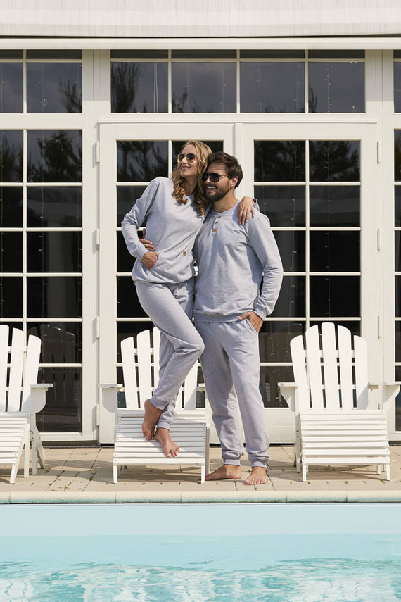 Lider Komplet dresowy dł. rękaw, dł. spodnie Italian Fashion - melanż