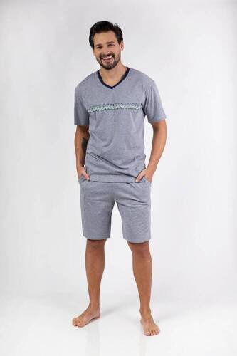 476 Piżama męska Regina -szary