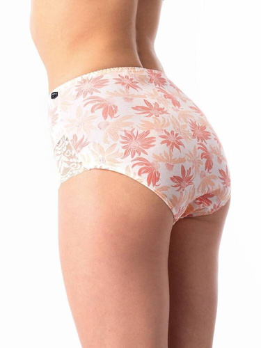 LPF 531  A'2 Figi damskie 2-pak Key koralowy ecru